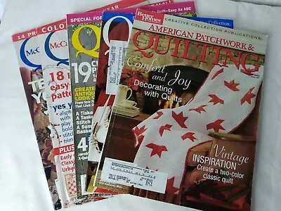 Lot Of 5 American Patchwork & McCall's Quilting Back Issues 1999 2011 Magazines • $13.99