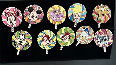 🍭 Disney Character Lollipop Pin Lot - 2008 Complete Set Disney Lollipop LE Pins • $85