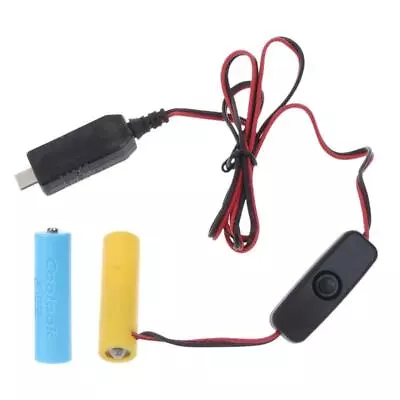 USB C To AA Battery Eliminator Cable Replace 2AA Battery For Holiday Lights Toys • $5.19
