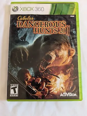 Activision CABELA'S DANGEROUS HUNTS Game XBOX 360 2011 NTSC Rated T - Tested • $4.49
