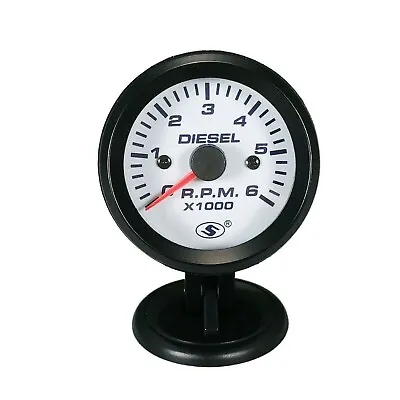 52mm 2-1/16  Universal Tachometer On Dash For Diesel Engine Alternator 6000 RPM • $37.04