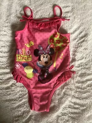 Toddler Girls Disney Minnie Mouse One Piece Swimsuit Size 3T • $2.99