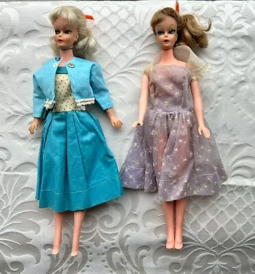 2 Vintage 1960s Clone ? Barbie Dolls And Clothing • $32
