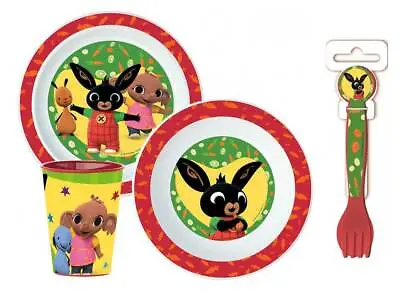 Kids Childrens Baby Bing 5 Pc Dinner Dining Breakfast Set Plate Bowl Cup Spoon • £10.49