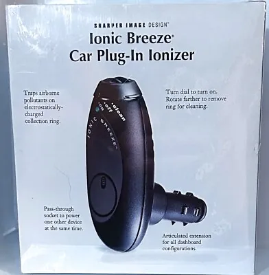 Sharper Image Design Plug In Ionizer Ionic Breeze Car Automobile SEALED  Si629 • $14.39