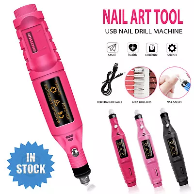 Electric Nail Drill Bits 12File Tool Set Machine Acrylic Art Manicure Pen Shaper • $21.95