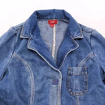 Mossimo Button Up Long Sleeve Denim Jacket Womens Size Small S Blue • $24.99