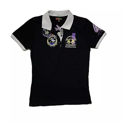 Women`s La Martina Polos Short Sleeve Black Cotton Size XXL • $30