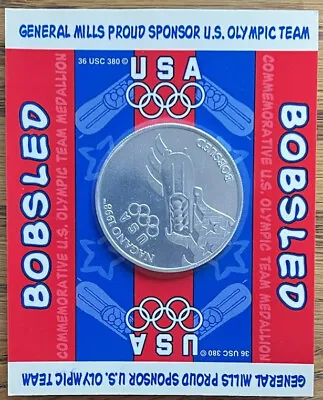General Mills Commemorative U.S. Olympic Team Medallion Nagano 1998 ~ Bobsled • $11.89