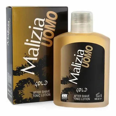MALIZIA UOMO GOLD AFTER SHAVE LOTION 12PCS Original Product MADE IN ITALY • $95