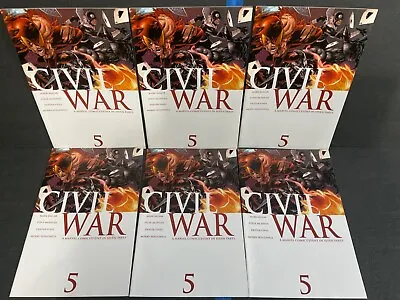 Marvel Civil War # 5 (2006) Lot Of 6 Nm/mt High Grade Comics Free Shipping • $11.99