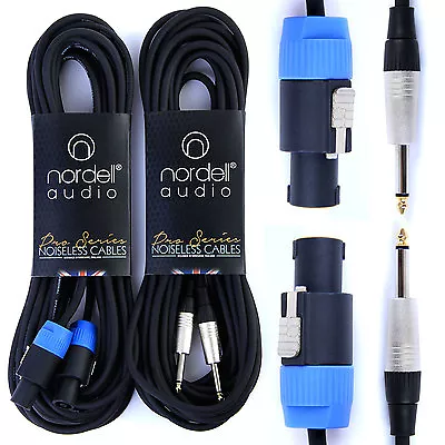 1 X 10 Metre (10m) Speaker Lead/Cable (Speakon Or Jack Plugs) For PA Systems • £15.95