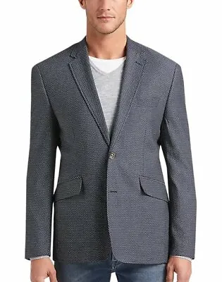 $26.49 • Buy Joseph Abboud Men's 2 Button Navy Dot Sport Coat Size XL NWT Blue Blazer Jacket