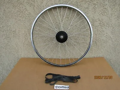 New  26'' X 1.75 Heavy Duty Chrome 7 Speeds Bicycle Rear Rim  For Mtb Cruiser • $78.95