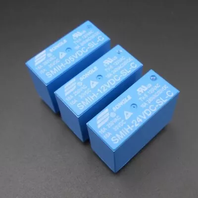 £2.80 • Buy Songle SMIH PCB Power Relays  5V - 12V - 24V DC Coils - 16A SPCO/SPDT Contacts