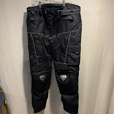 Vulcan Protective Motorcycle Pants Water  Wind Proof Insulated Size 38 Pristine • $80