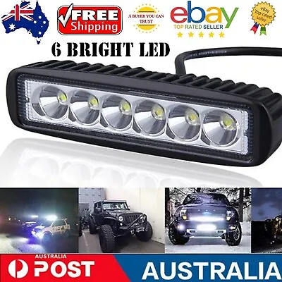 2PCS 18W 6Inch Led Work Light Bar Flood Reverse Fog Light Work Car Led 6000LM AU • $38.49