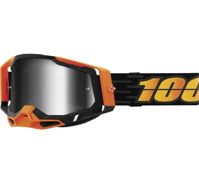 Open Box 100% Adult Racecraft 2 Dirt Bike Goggle Costume 2 - Mirror Silver Lens • $54