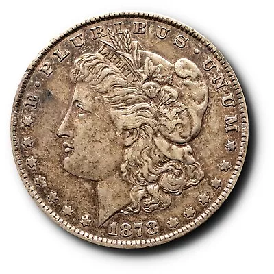 1878 7 TF Reverse Of 1879 Morgan Silver Dollar EF Extra Fine XF • $49