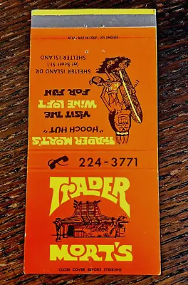 Vintage Matchbook: Trader Mort's Shelter Island San Diego CA Tiki • $19.99