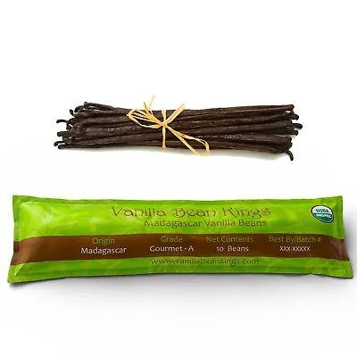 Organic Madagascar Vanilla Beans Whole Grade A Pods For Vanilla Extract & Baking • $59.99