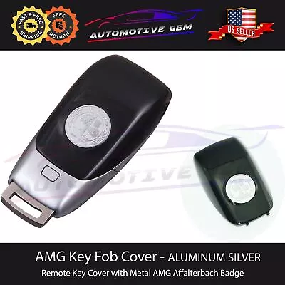 2020 AMG Emblem Key Fob Cover Remote Affalterbach Aluminum Silver For Mercedes • $27.59