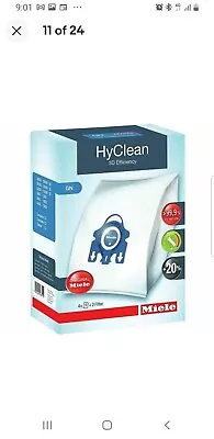 £20 • Buy Miele Gn Hyclean 3D Efficiency Vacuum Hoover Cleaner 4 Dust Bags And 2 Filters