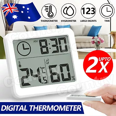 2X Digital Room Thermometer Humidity Meter Hygrometer Tester Indoor Temperature • $8.35