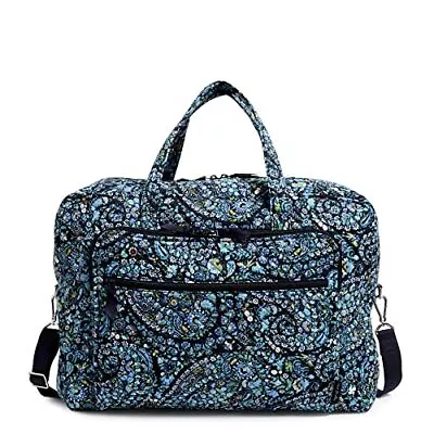Vera Bradley Women's Cotton Grand Weekender Travel Bag Dreamer Paisley - Recy... • $171.45
