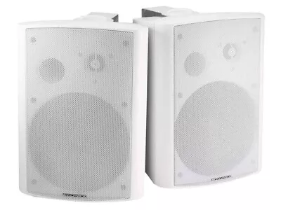 Monoprice 2-Way Active Wall Mount Speakers (Pair)  25W  White • $34.99