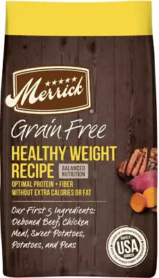 Merrick Grain-Free Dry Dog Food Healthy Weight Recipe 22lb • $45.97