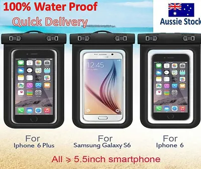 Waterproof Underwater Float Pouch Bag Case For IPhone 7 7 Plus 6 6S Galaxy S7 S9 • $8.11