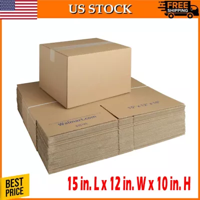 Recycled Shipping Boxes Moving Boxes Portable Multi-Purpose Folding Box 30-Count • $30.40