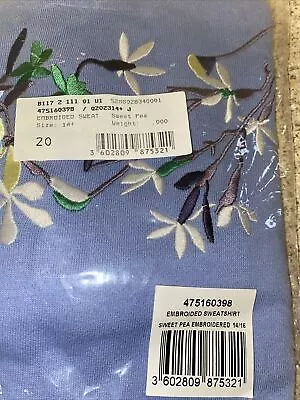 Ladies Damart Cotton Blend Sweatshirt Size 14/16 Bnib • £12