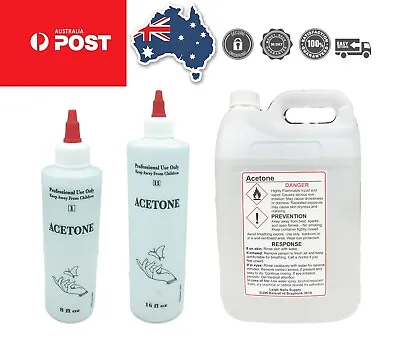 ACETONE 100% Pure SNS Gel Acrylic Nail Polish Soak Off Salon Remover • $14.65