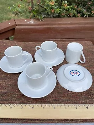 Vintage Cordon Bleu Espresso Demitasse Cups And Saucers Set Of 4 • $17.50