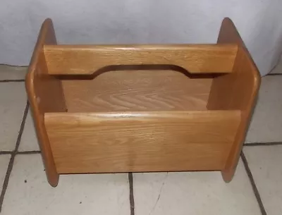 $149 • Buy Mid Century Solid Oak Magazine Rack / Magazine Stand  (MR-57)