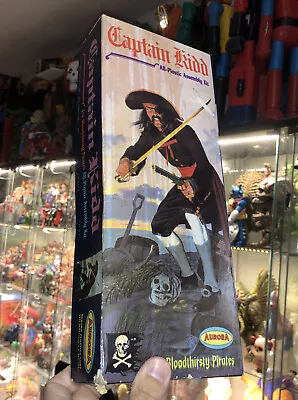 VTG 1966 Aurora #464-98 The Bloodthirsty Pirates Captain Kidd Model Kit RARE • $259.99