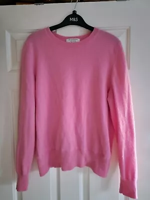 Autograph Cashmere 100% Jumper M&S Size 12 Petal Pink Bubblegum SPRING 🌼  • £14.50