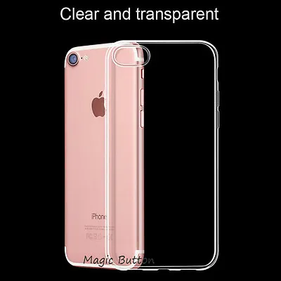$3.99 • Buy Hard Plastic Soft Case Transparent Clear Slim Thin Cover For IPhone 6 7 8 Plus