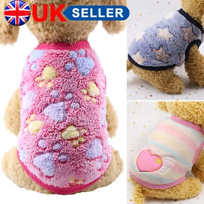 £4.58 • Buy Pet Fleece Clothes Puppy Dog Jumper Sweater Small Yorkie Chihuahua Cat Outfit W