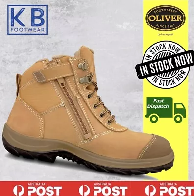 Oliver 34662 Work Boots Men’s Zip Side Ankle Steel Toe Cap Safety Boot SCUFF CAP • $152.90