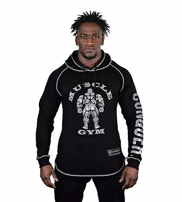 Mens Thermal Hoodie Gym Training Top Sweatshirt  Bodybuilding Hooded Muscle Gym • £19.95