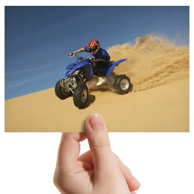 Photograph 6x4  - Quad Bike Desert Safari 4x4 Art 15x10cm #12683 • £3.99