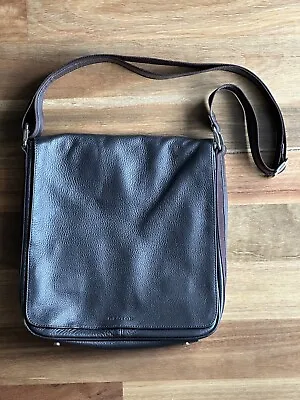 $49.99 • Buy OROTON Men’s Brown Leather Satchel Messenger Laptop Book Bag VGC