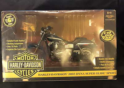 Harley Davidson 2003 Dyna Super Glide Sport 1:10 Die Cast Series 6 In Box • $69.99