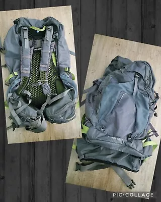 Osprey Atmos AG 65 Backpack Grey Anti Gravity Hiking Outdoors Backpacking • $149.99