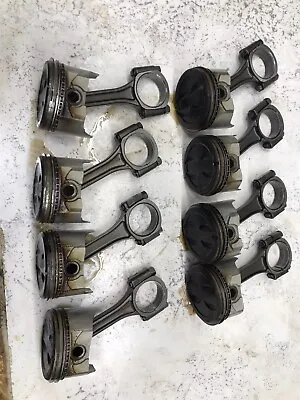 96 Volvo Penta 5.7 L 350 V8 GM Marine Boat Engine Connecting Rods Rod Set  • $159