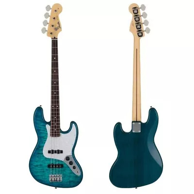 Fender 2024 Collection Made In Japan Hybrid II Jazz Bass QMT Aquamarine W/Case • $1334.99