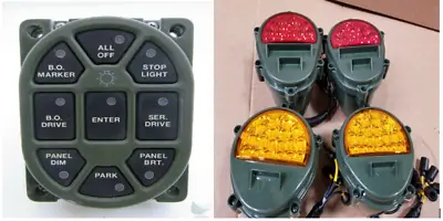 NEW LED HMMWV BRAKE LIGHT PUSH BUTTON TURN SIGNAL KIT M998 HUMVEE M35 Military • $799.99